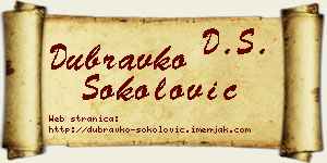 Dubravko Sokolović vizit kartica